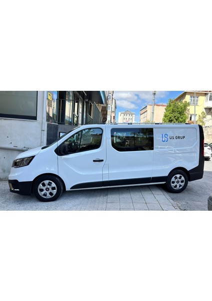 Renault Trafic X82 Uzun Şase (2014-2025) Araç Üstü Alüminyum Tavan Yan Rayları Plus Serisi - Siyah indirimleri