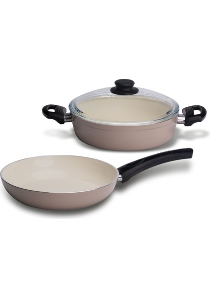 Naturel 2'li Set (Karnıyarık Tencere 26+Tava 26 Cm) modelleri