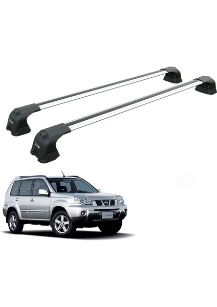 Nissan X-Trail T30 2001-2007 Portbagaj Taşıyıcı Ara Atkisi - Ara Çubuk Paw Pro 2 Gri