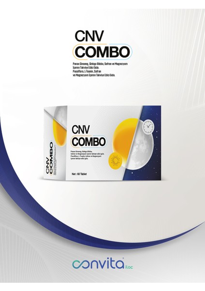 Cnv Combo Panax Ginseng , Ginkgo Biloba , Magnezyum 60 Tablet