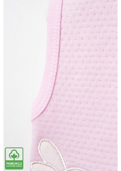 Unisex Bebek Çuf Çuf Tavşan Nakışlı Organik Pamuklu 0-9 Ay Kapitone Bebek Yelek modelleri