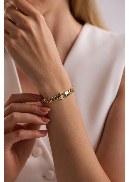 14 Ayar 5 mm Gurmet Zincir Bileklik (Taşsız Kilit) fiyatları