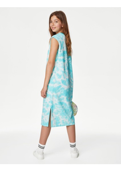 Saf Pamuklu Midi Elbise (6-16 Yaş) modelleri