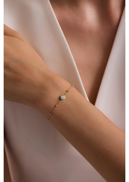 14 Ayar Dorikalı Nazar Bileklik