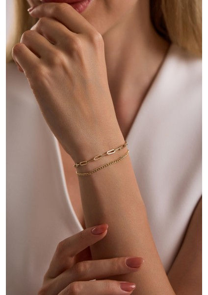 14 Ayar Ataç ve Gurmet Ikili Bileklik fiyatları