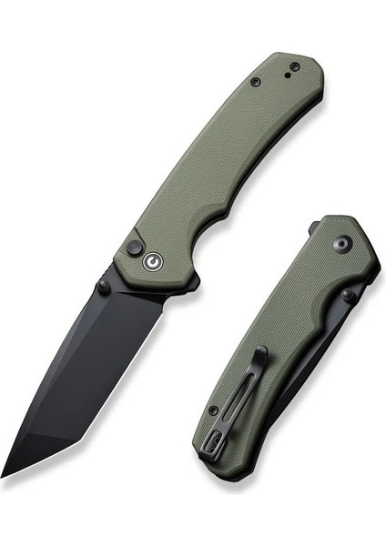 Button Lock Brazen Flipper & Thumb Stud Knife Od Green G10 Handle Çakı fiyatları