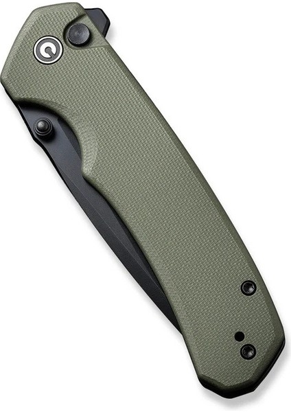 Button Lock Brazen Flipper & Thumb Stud Knife Od Green G10 Handle Çakı indirimleri