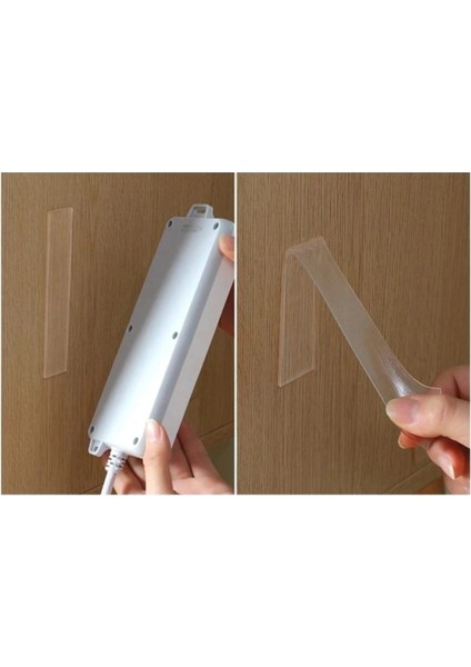 2 Metre Çift Taraflı Şeffaf Doku Bandı-Çift Taraflı Bant Nano Teknolojili Süper Güçlü Bant fiyatları