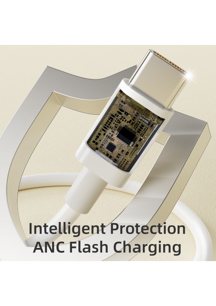 P8 Type-C To Type-C Pd 60W 100CM Kablo Beyaz