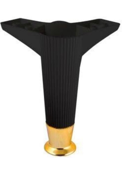 2 Adet 15 cm Siyah / Gold Mobilya Ayağı- Dolap Koltuk Tv Ünitesi Ayağı modelleri