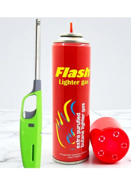 Çakmak Gazı 270ML ve Uzun Ocak Çakmağı Seti indirimleri