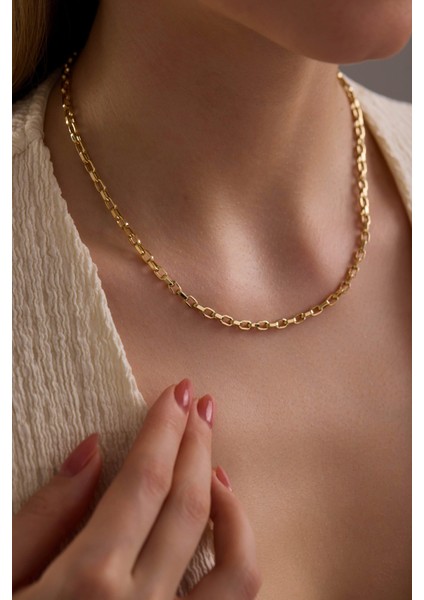 14 Ayar Kare Forse Altın Zincir Kolye (3.50 Mm) fiyatları