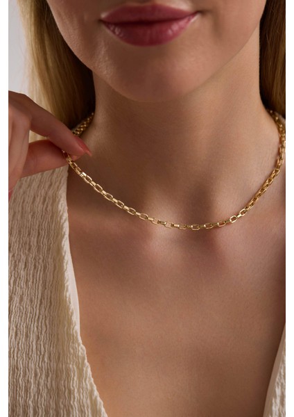 14 Ayar Kare Forse Altın Zincir Kolye (3.50 Mm) fırsatları