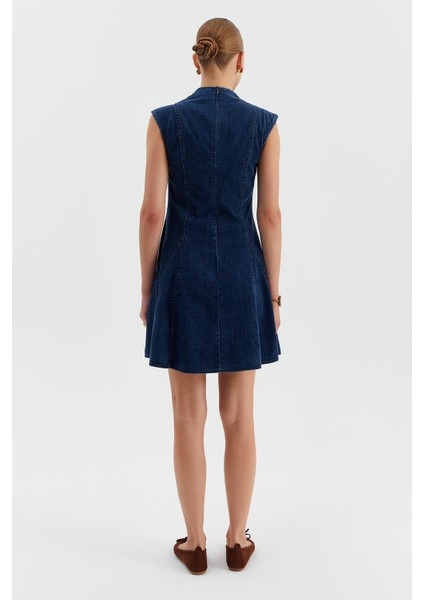 Kolsuz Kloş Jean Elbise indirimleri