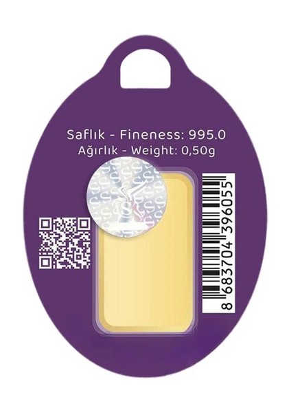 3 Adet 0.50 gr 24 Ayar Sağlamoğlu Gram Altın fiyatları