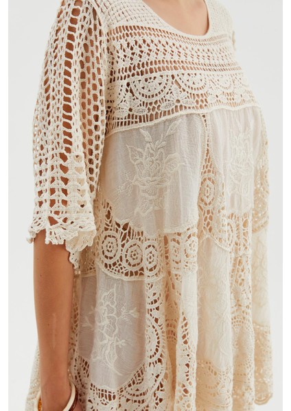 Güpürlü Mini Elbise modelleri