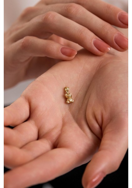 14 Ayar Ayıcık Altın Kolye Ucu