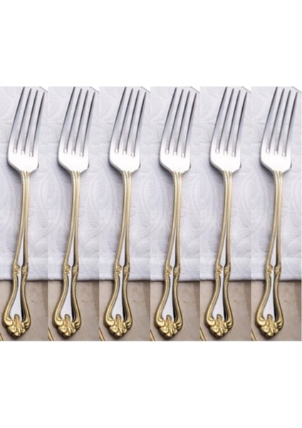 Lalezar Sade Altın Tatlı Çatal