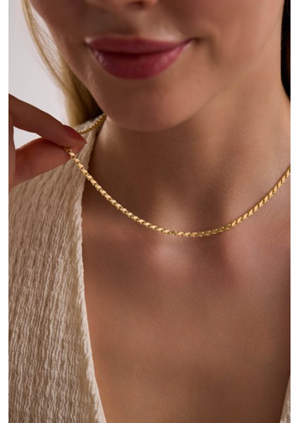 14 Ayar Pullu Altın Zincir Kolye (3.05 Mm) modelleri