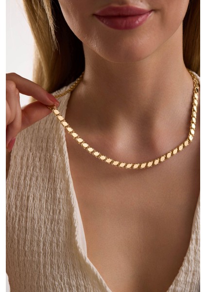 14 Ayar Pullu Altın Zincir Kolye (5.60 Mm) modelleri