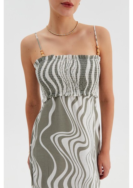 Ahşap Askılı Kalem Elbise modelleri