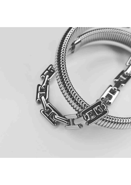 Özel Seri Tasarım Çift Sıra Akordiyon Kelepçe Bileklik fırsatları