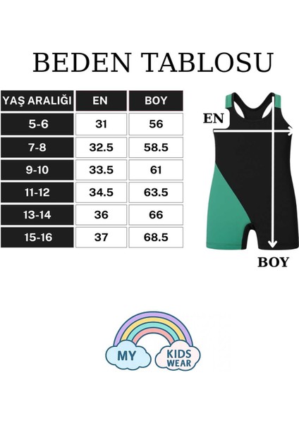 Kız Çocuk Deniz Yüzücü Mayoları 5-16 Yaş 11931 modelleri
