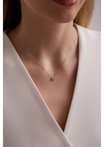 14 Ayar Göz Altın Kolye