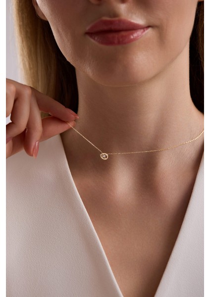 14 Ayar Göz Altın Kolye modelleri