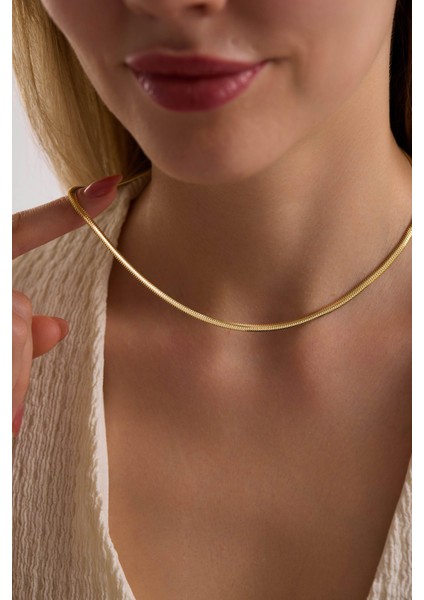 14 Ayar Yılan Altın Zincir Kolye (3.30 mm ) fırsatları