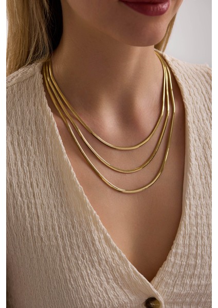 14 Ayar Yılan Altın Zincir Kolye (3.30 mm ) indirimleri