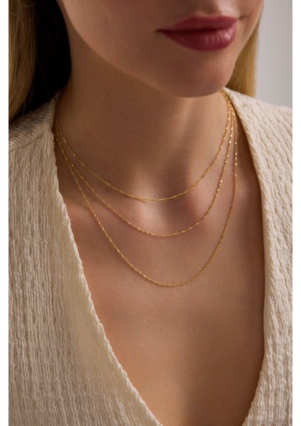 14 Ayar Singapur Altın Zincir Kolye (1.20 Mm) fırsatları