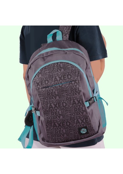 Moods Up Relaxed Su Geçirmez Kumaşlı 15.6 inç Laptop Uyumlu Okul Sırt Çantası Siyah