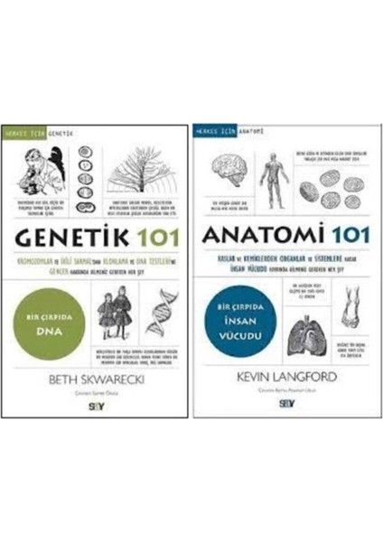 101 Serisi 2 Kitap Set / Genetik 101 - Anatomi 101