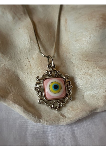 Pink Eye Nazar Boncuk Kolye modelleri