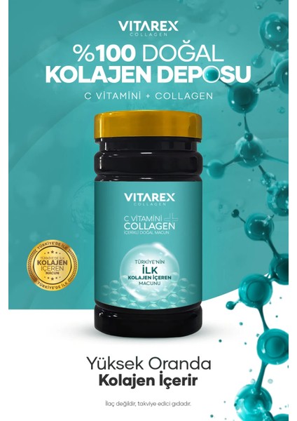 C Vitamini ve Kolajen İçeren Doğal Macun 250 gr Sporculara Özel Türkiye Menşeli
