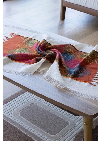 Fuşya Geometrik Desenli El Yapımı Masa Örtüsü Seti, RUNNER(50X150 Cm),2 Adet Yastık KILIFI(45X45 Cm), Masa ÖRTÜSÜ(150X150 Cm) fiyatları