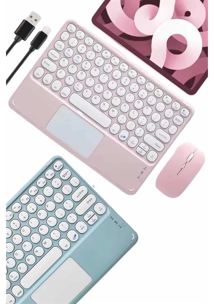 Profesyonel Wifi Q Klavye Bluetooth Klavye Touchpad 10.8 Inç modelleri