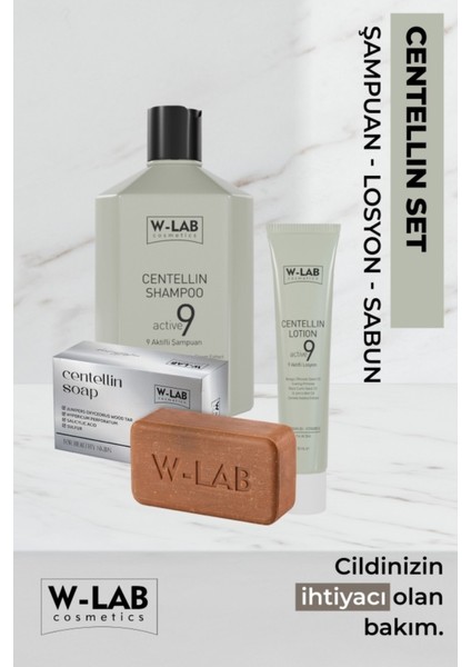 Kozmetik Centellin Set Şampuan - Losyon - Sabun