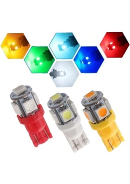 Dipsiz LED Ampul Yeşil Takım