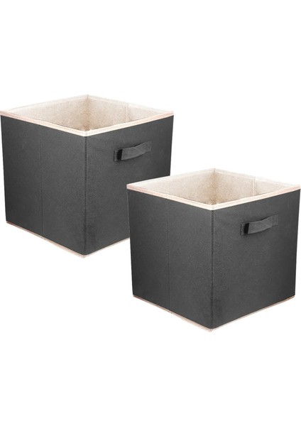 2'li Dolap Içi Düzenleyici , Çamaşır Oyuncak Saklama Kutusu Sepet Organizer 30X30X30