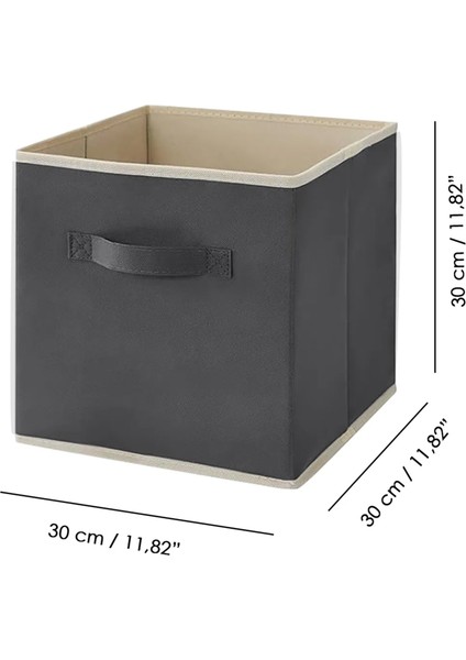 Dolap Içi Düzenleyici , Çamaşır Oyuncak Saklama Kutusu Sepet Organizer 30X30X30 1 Adet