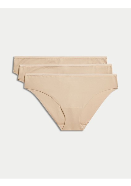 3'lü Flexifit:trade_mark: Dikişsiz Brazilian Külot Seti