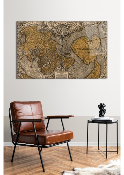 Eski Antik Dünya Haritası Cam Tablo, Modern Ev Ofis Dekor, Hediyelik Duvar Dekorasyonu, Kırılmaz Cam fiyatları