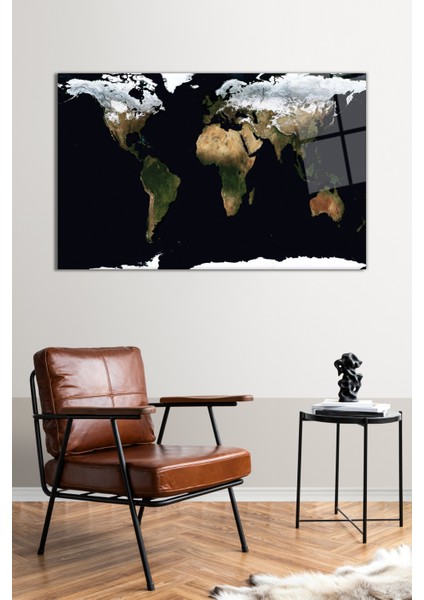 Soyut Dünya Haritası Cam Tablo, Modern Ev ve Ofis Dekoru, Hediyelik Duvar Dekorasyonu, Kırılmaz Cam fiyatları