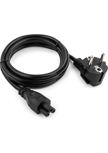 3x1 Yonca Power Güç Kablosu Notebook Adaptör Kablosu 3m