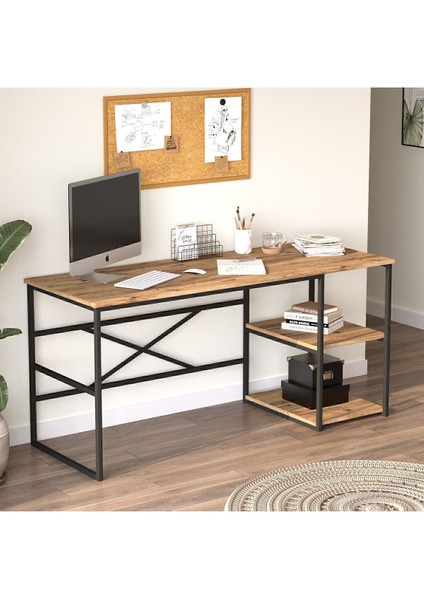 Atlantis 120CM Metal Çalışma Masası ATL28-A Çam