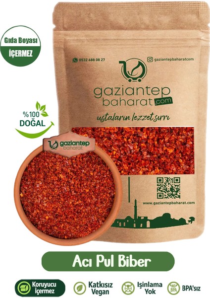 Kırmızı Acı Pul Biber 400gr