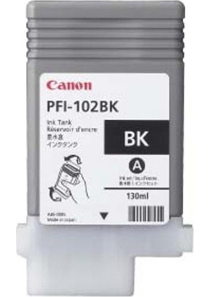 Canon PFI-102BK Black Siyah Plotter Kartuş IPF500-700-710-750