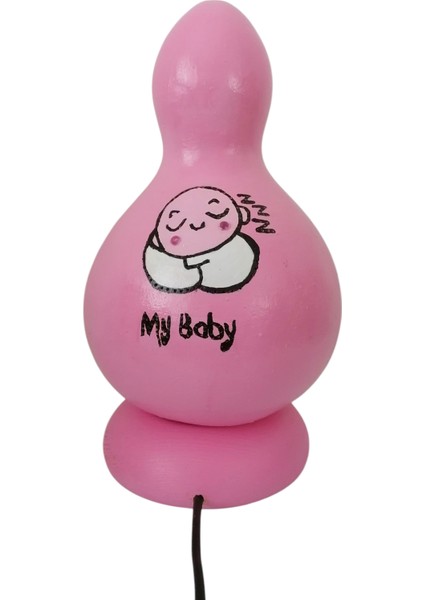Bebeğim Benim Su Kabağı Abajur Kız Pembe